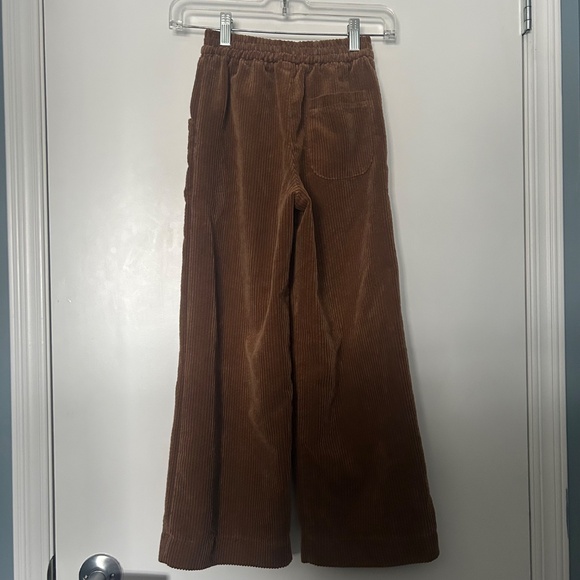 Zara Kids Brown High Waist Wide Leg Brown Corduroy Pants - Picture 4 of 16